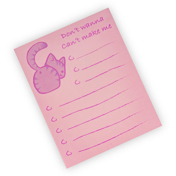 Cat-Themed Sticky Notes § Multi-Purpose Notepad Checklist § Adorable Kitty Bum