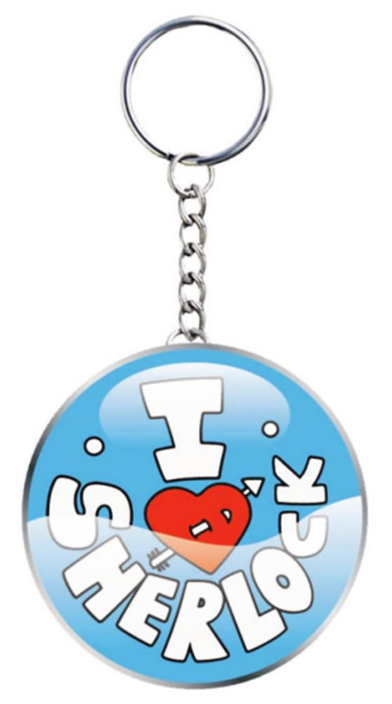 Sherlock "I Heart Sherlock" Keychain