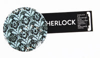 Sherlock Holmes Teal Wallpaper Pin