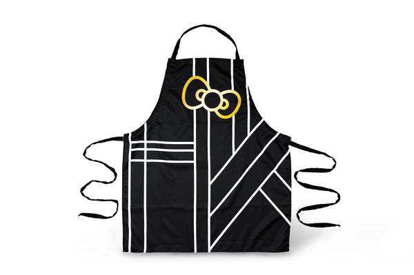 Hello Kitty Pinache Black and Gold Adult Kitchen Apron