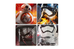 Star Wars Melamine Plate Set - 4 Pieces - Stormtrooper, Kylo Ren, and BB8