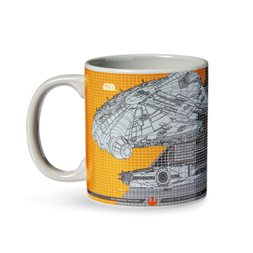 Star Wars Millennium Falcon Grid Schematics - 20oz Ceramic Mug