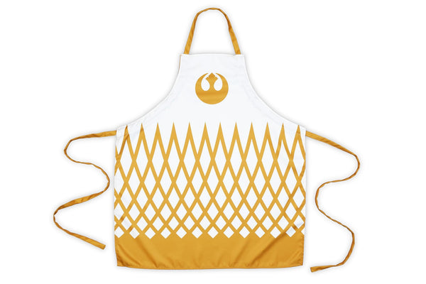 Star Wars White/Gold Adult Apron & Oven Mitt Set - Rebel Design