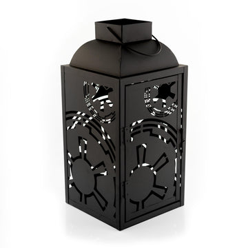 Star Wars Black Stamped Lantern § Empire Imperial Symbol § 14 Inches Tall