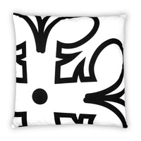 Star Wars White Throw Pillow § Black Rebel Insignia Pattern § 25 x 25 Inches