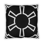 Star Wars Large Throw Pillow § Empire Imperial Symbol Design § 25 x 25 Inches