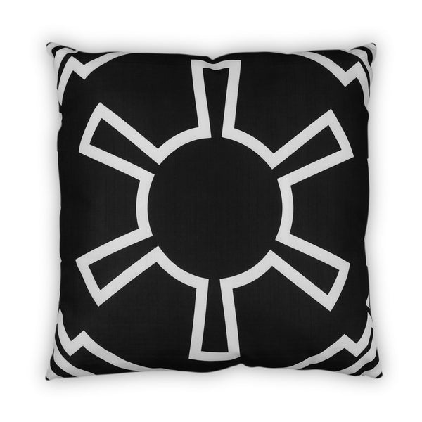 Star Wars Large Throw Pillow § Empire Imperial Symbol Design § 25 x 25 Inches