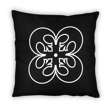 Star Wars Black Throw Pillow § White Rebel Insignia Pattern § 18 x 18 Inches