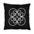 Star Wars Black Throw Pillow § White Rebel Insignia Pattern § 18 x 18 Inches