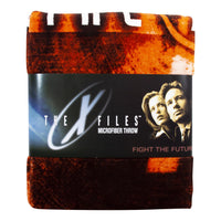 X Files Merchandise § X-Files Logo Lightweight Fleece Blanket § 50 x 60 Inches