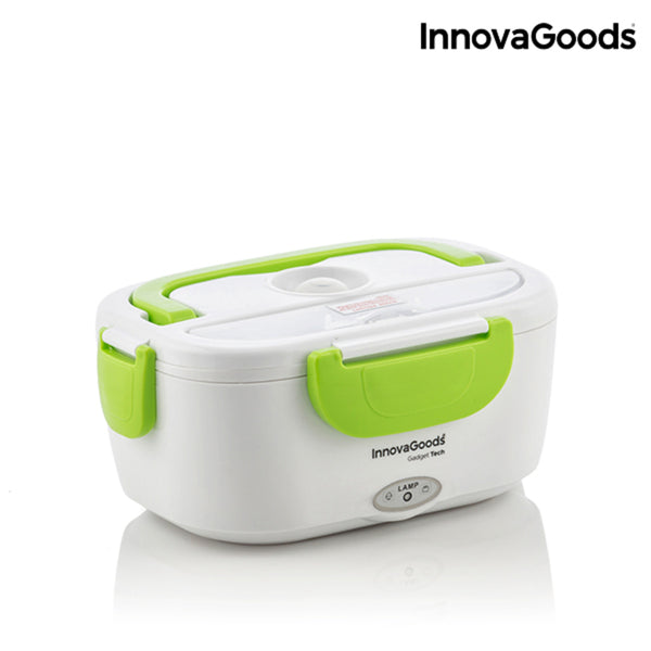InnovaGoods Electric Lunch Box 40W White Green