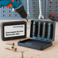 Damaged Screw Remover Set InnovaGoods 4 Units