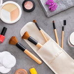 Ensemble de Pinceaux de Maquillage en Bois avec Trousse Miset InnovaGoods 5 Unités