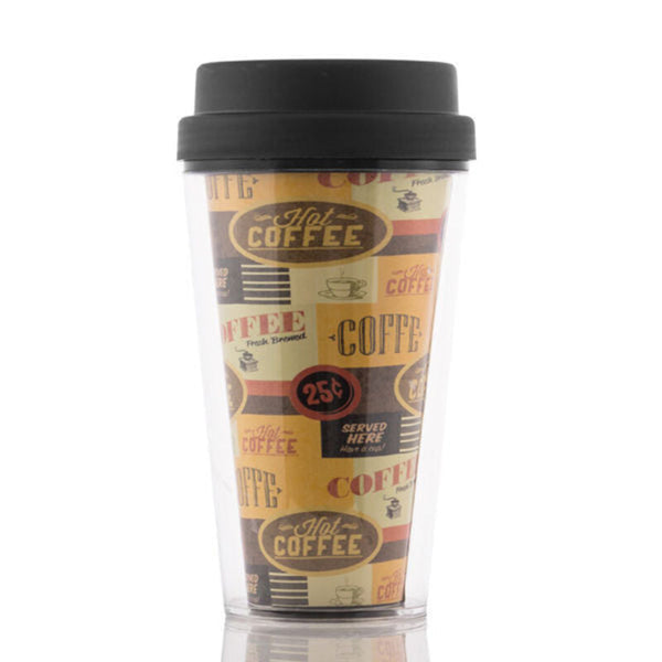 Coffee Cup with Lid and Double Wall