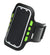 LED Sport Active Biking Glow Night Safety Armband Band w/ Phone Holder - Black  Black