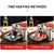 4X 40CM Portable Stainless Steel Outdoor Chafing Dish BBQ Fish Stove Grill Plate