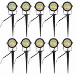 10PCS 12V LED Waterproof Outdoor Garden Spotlights Landscape Light Flood Lights