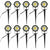 10PCS 12V LED Waterproof Outdoor Garden Spotlights Landscape Light Flood Lights