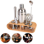 12Pcs Cocktail Shaker Set Mixer Martini Spirits Bar Strainer Bartender Kit 750ML