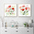 50cmx50cm Florals 2 Sets Gold Frame Canvas Wall Art