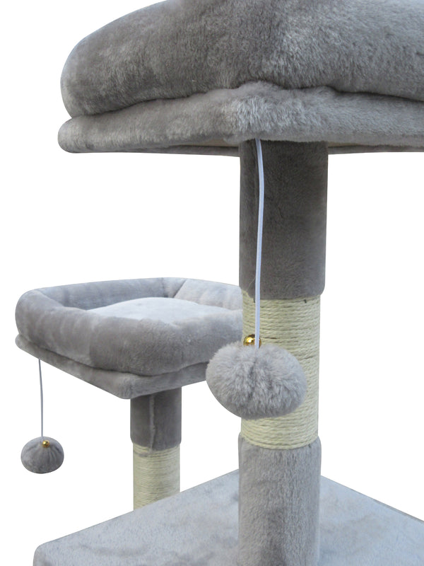 Large Cat Scratching Post Tree Scratcher Pole-Little Grey