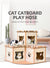 Cat Cardboard House Tower Condo Scratcher Pet Post Pad Mat Furniture