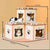 Cat Cardboard House Tower Condo Scratcher Pet Post Pad Mat Furniture