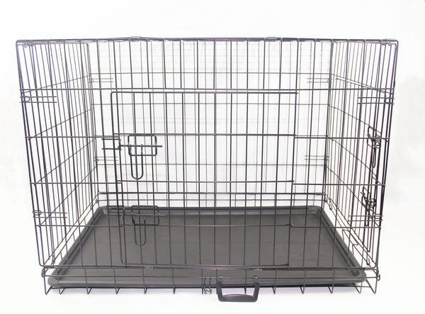 42' Portable Foldable Dog Cat Rabbit Collapsible Crate Pet Rabbit Cage with Cover