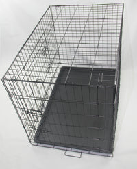 42' Portable Foldable Dog Cat Rabbit Collapsible Crate Pet Rabbit Cage with Cover