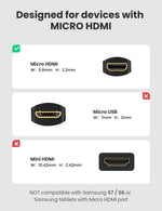 UGREEN 20134 Micro HDMI Male to HDMI Female Cable