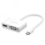 UGREEN 30843 Type-C to HDMI VGA Converter White