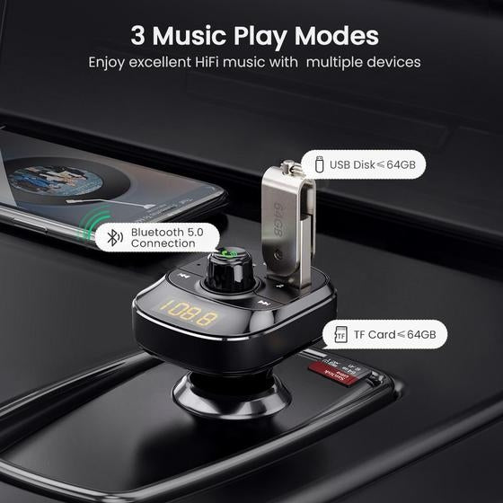 Ugreen 70717 Car Bluetooth 5.0 FM Transmitter