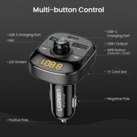 Ugreen 70717 Car Bluetooth 5.0 FM Transmitter