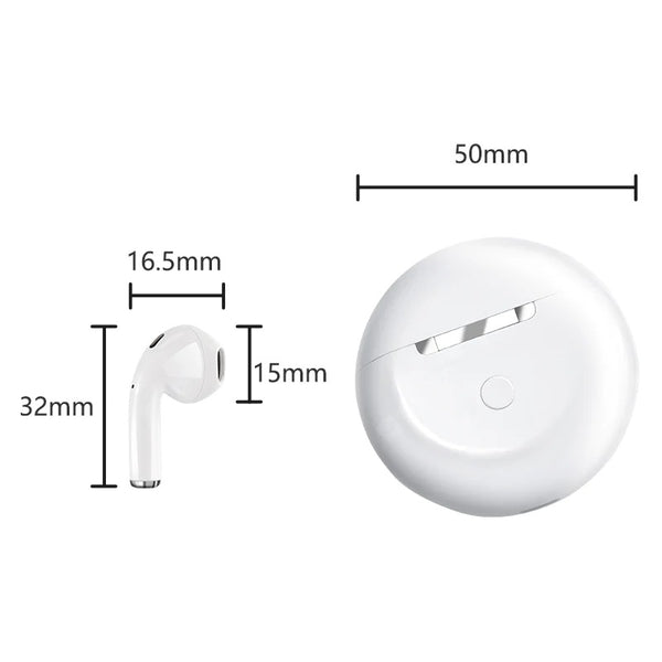 Kivee TW59 Bluetooth 5.0 Wireless Earphone White