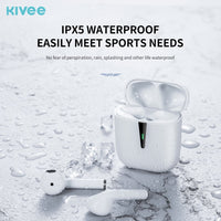 Kivee TW73 Bluetooth 5.0 Wireless Earphone White