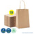 Party Central 72PCE Gift/Craft Paper Bags Brown Reusable 25 x 33cm