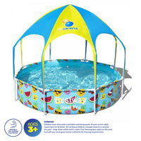 Bestway 2.38 x 1.5m Kids Above Ground Pool & UV Protected Canopy 1688 Litre