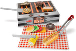 Melissa & Doug Wooden Grill & Serve BBQ Set