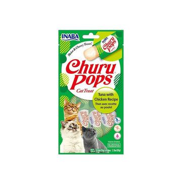 INABA Churu Pops Tuna With Chicken Recipe  (15G X 4) 6PK