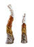 Tall Slim Hand-Painted Aluminium Decorative Flower Vases - Set of 2