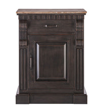 Iron Sideboard Buffet Cabinet with Drawer Storage and Wood Top