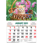 Cute Cats 2023 Rectangle Wall Calendar 16 Months Planner New Year Christmas Gift