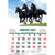 Horses – 2023 Rectangle Wall Calendar 16 Months Planner New Year Christmas Gift