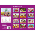 Friendships 2024 Rectangle Wall Calendar 13 Months Planner Celebrate Bonds Gift