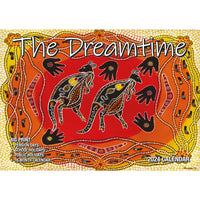 The Dreamtime - 2024 Rectangle Wall Calendar 16 Months Aboriginal Art New Year