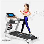 JMQ FITNESS G4208 1.25HP 220V Diamond Pattern Foldable Home Treadmill - Black