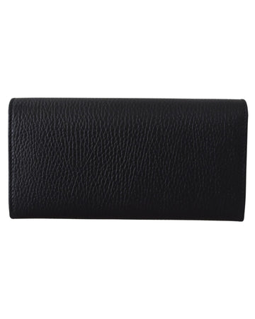 Gucci Wallet with Interlocking GG Snap in Grainy Leather One Size Women