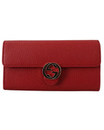 Gorgeous Authentic Gucci Wallet with Interlocking GG Snap One Size Women