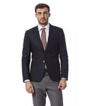 Classic Navy Blue Jacket with 2 Buttons Drop 7 Fit 50 IT Men