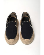 Studded Fabric Platform Espadrille by Christian Louboutin 36 EU Women